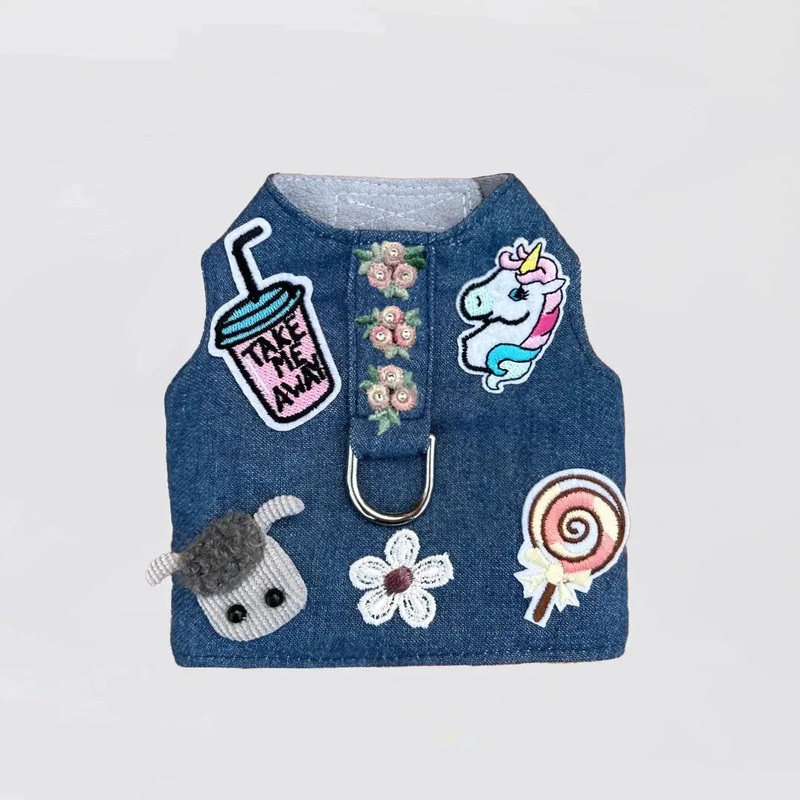 Cool Pup Dog Harness Pink Flowers