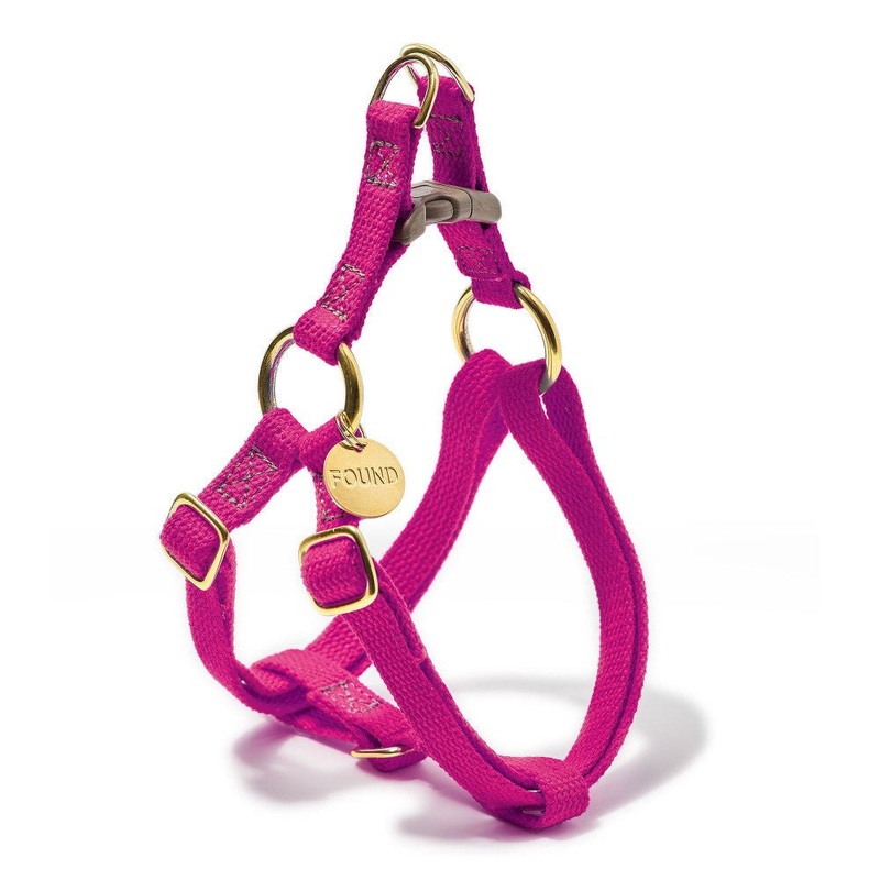 Magenta Cotton Cat & Dog Harness  Comfortable & Durable | Found My Animal