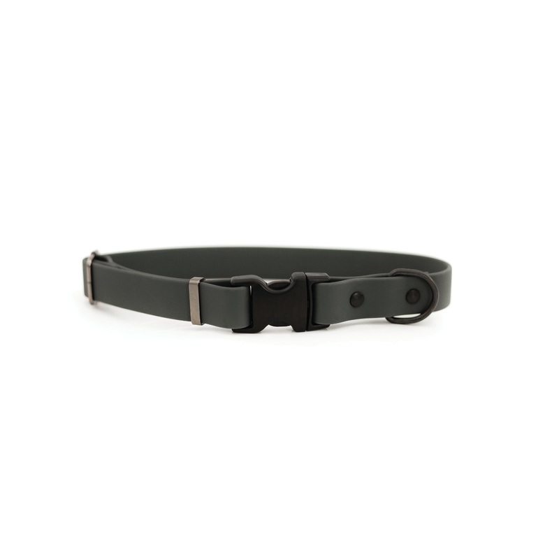 Waterproof Charcoal Super Soft PVC Dog Collar
