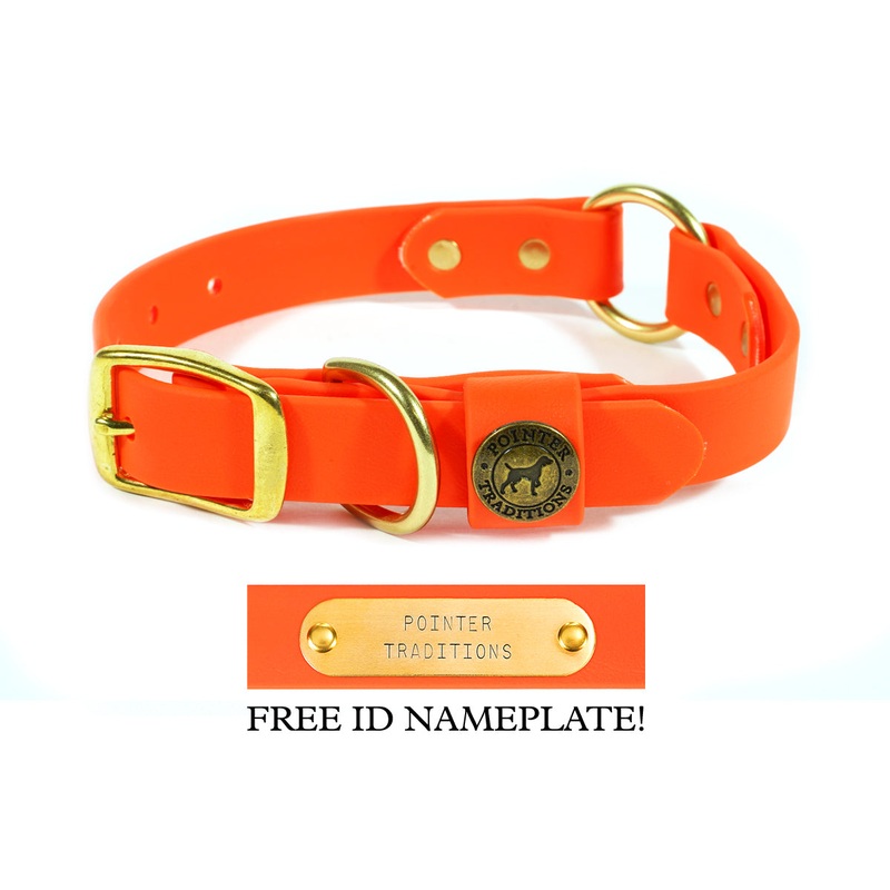 Hunting Dog Center Ring Collar - Blaze Orange