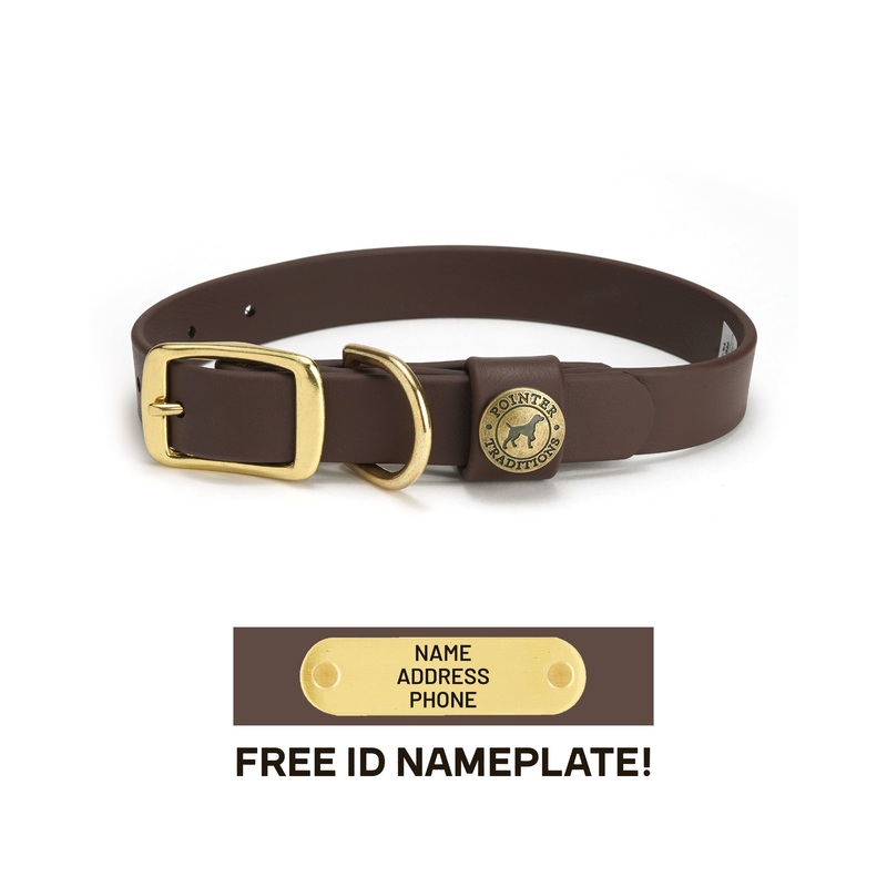 Sporting Dog Collar - Leather Brown