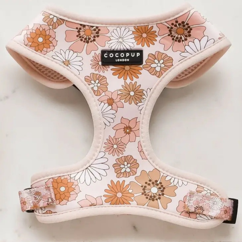 Cocopup Pink Flowers Harness XS