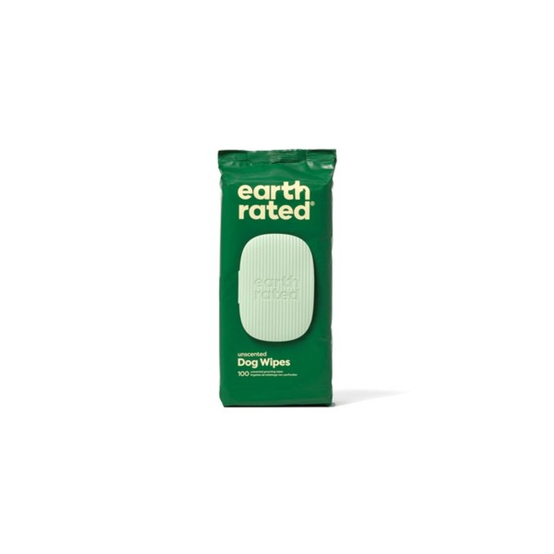 Earth Rated Pet Grooming 100 Dog Wipes Unscented