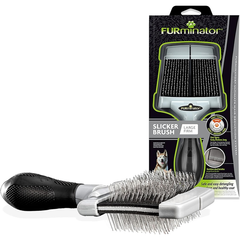 FURminator Slicker Brush Firm For Dogs And Cats