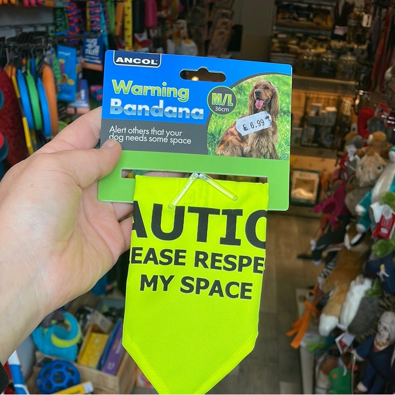 Ancol Dog Hi Vis Warning Bandana M/L