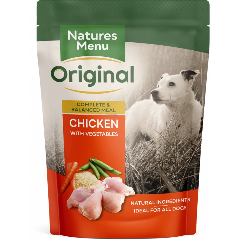 Natures Menu Complete Meal Adult Chicken with Vegetables Adult Dog Food Pouch 300g