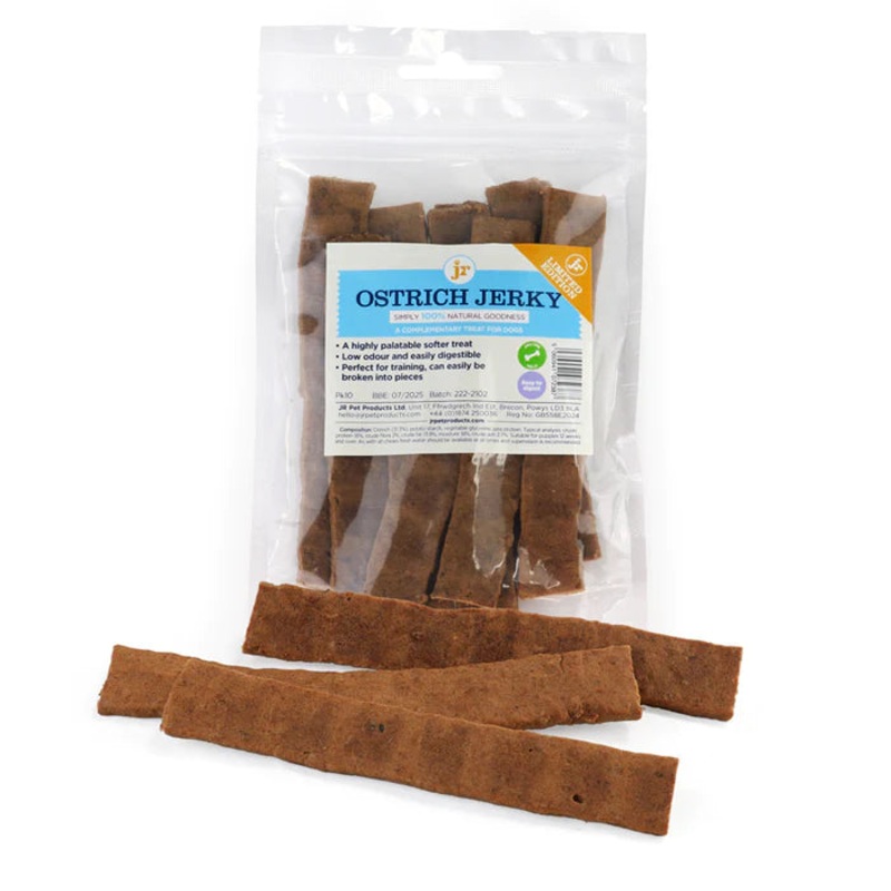 JR Pet Ostrich Jerky Strips 10pc