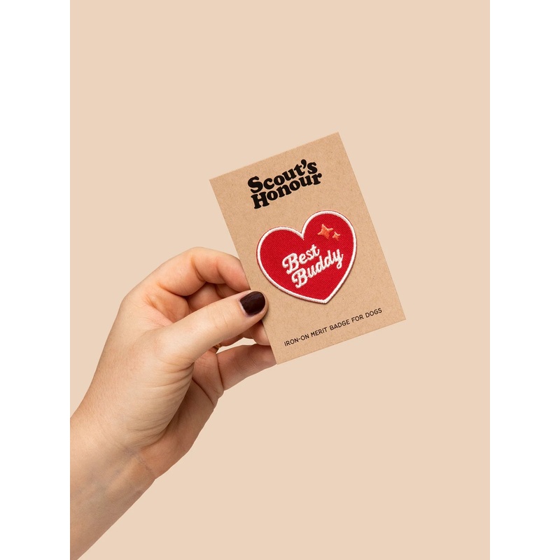 Scout's Honour Best Buddy iron-on patch for dogs