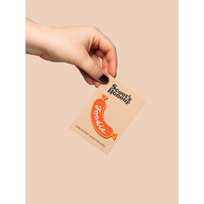 Scout's Honour Foodie iron-on patch for dogs