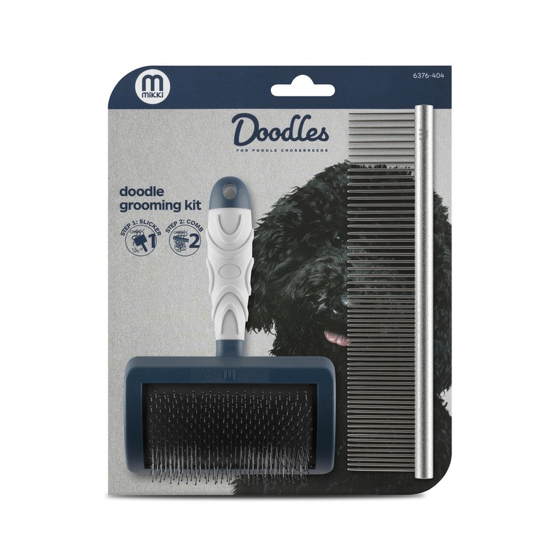 Mikki Doodle Grooming Kit Dog Brush & Comb