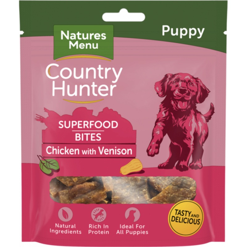 Natures Menu Country Hunter Chicken With Venison Superfood Bites For Puppies