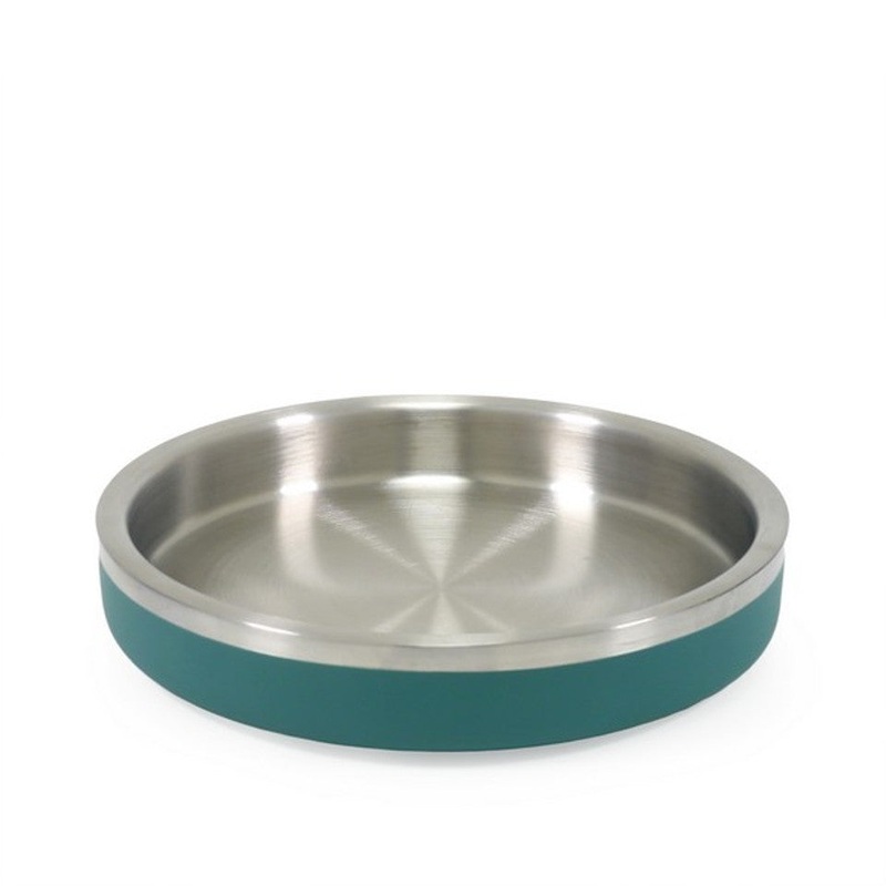 Rosewood Double Wall Stainless Steel Cat Bowl 480ml Teal