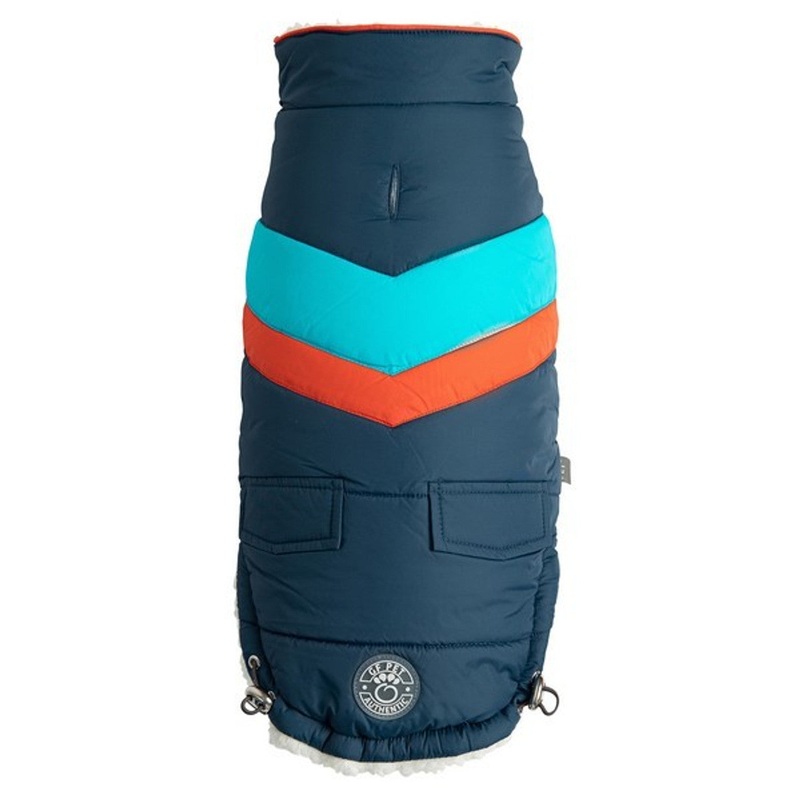 GF Pet Elasto-Fit Alpine Dog Puffer Coat Dark Blue