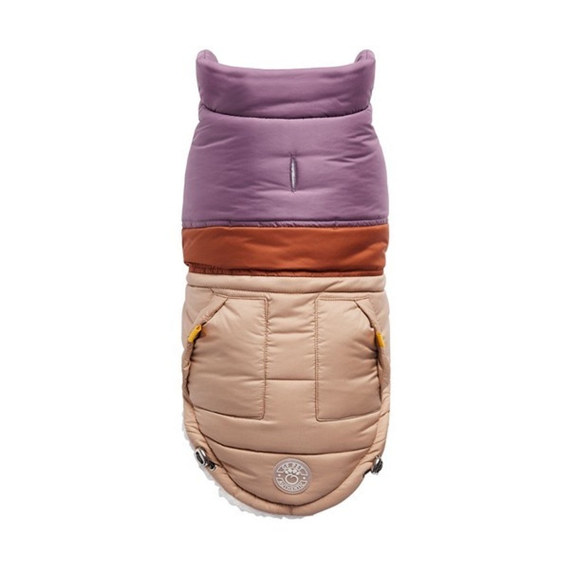 GF Pet Elasto-Fit Retro Puffer Dog Jacket Sand