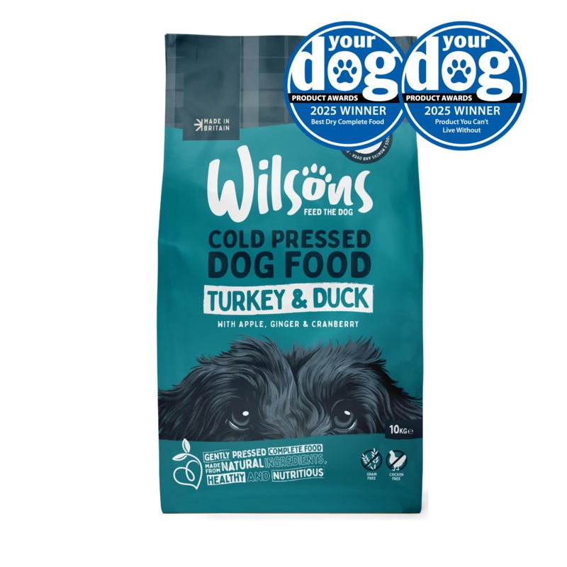 Wilsons Farmhouse Turkey & Duck Premium British Cold Pressed Dog Food