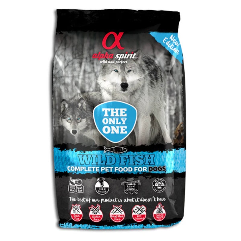 Alpha Spirit Wild Fish Complete Cold Press Dog Food  The Only One (3kg)