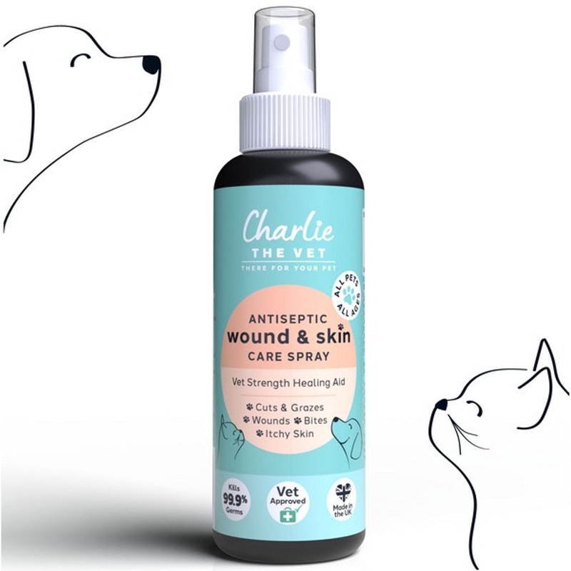 Charlie The Vet Antiseptic Wound & Skin Care Spray for All Animals 100ml