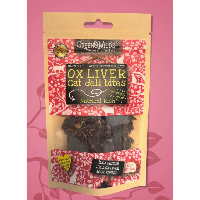 Green & Wilds Ox Liver Deli Bites Cat 40g