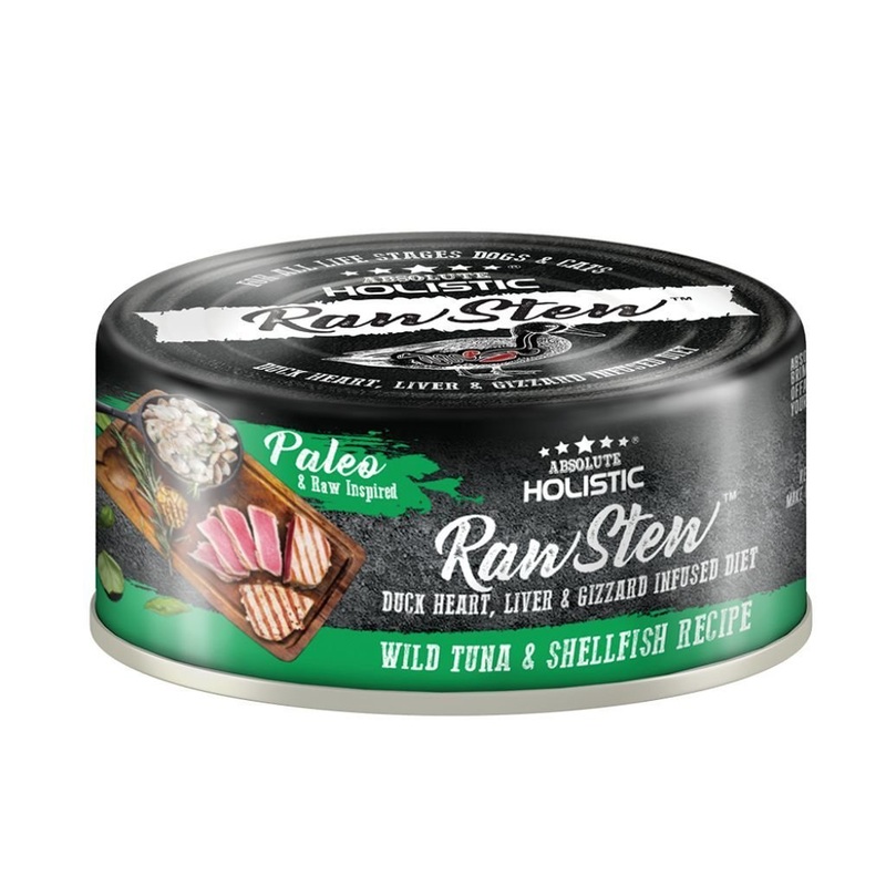 Absolute Holistic Raw Stew Wild Tuna & Shellfish Recipe Wet Pet Food, 80g