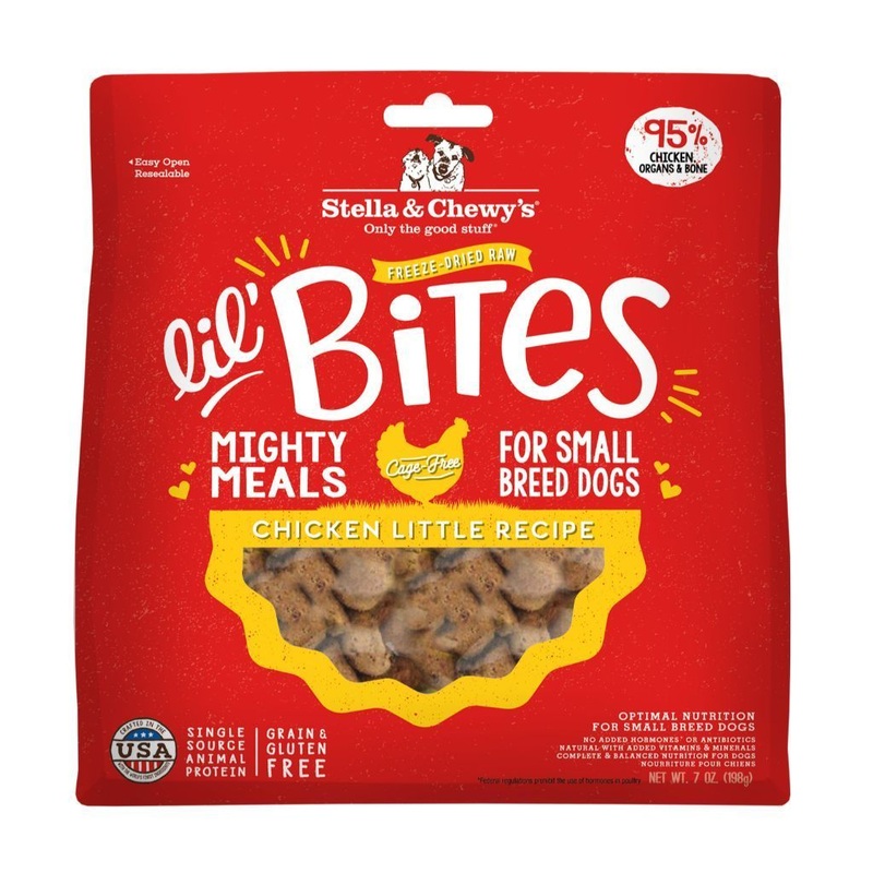 Stella & Chewy's Lil' Bites Chicken Little Recipe Small Breed Freeze-Dried Raw Dog Food, 7oz