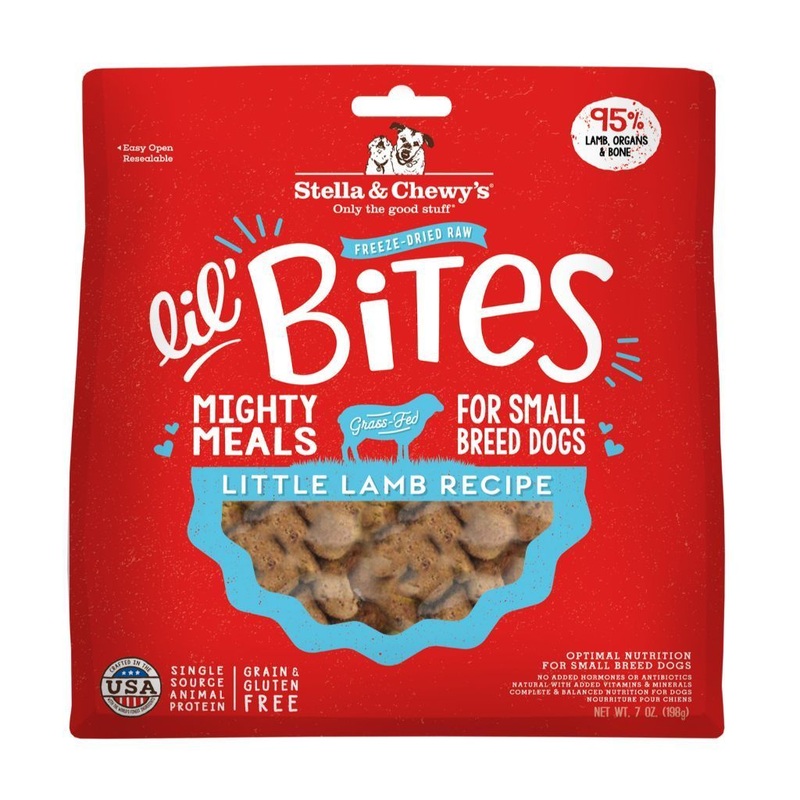 Stella & Chewy's Lil' Bites Little Lamb Recipe Small Breed Freeze-Dried Raw Dog Food, 7oz