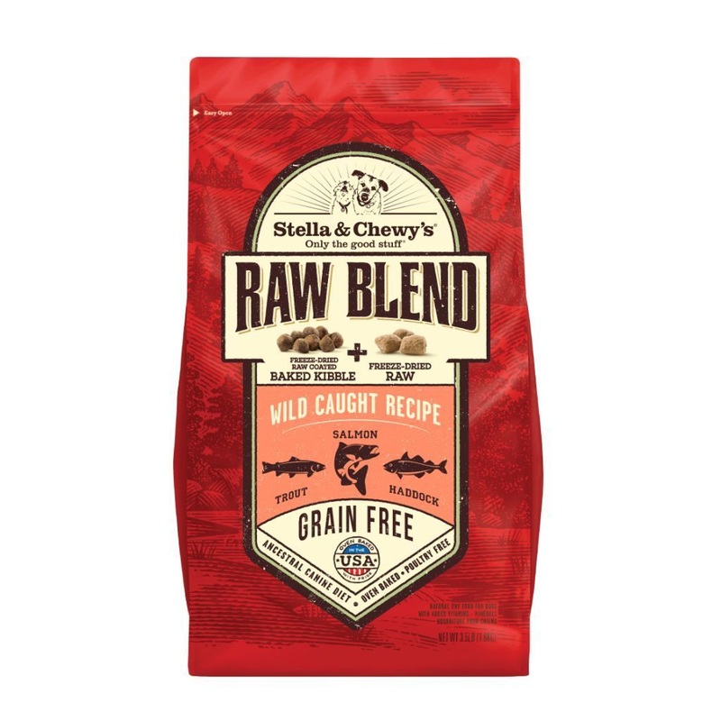Stella & Chewy's Raw Blend Wild Caught Recipe Baked Kibble Dry Dog Food (2 Sizes)