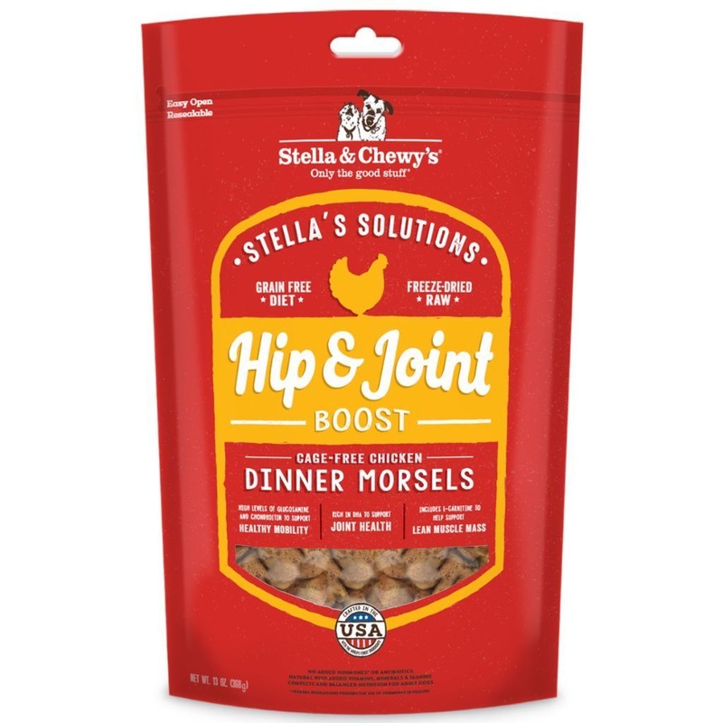 Stella & Chewy's Stellas Solutions Hip & Joint Boost Chicken Freeze-Dried Raw Dog Food, 368g