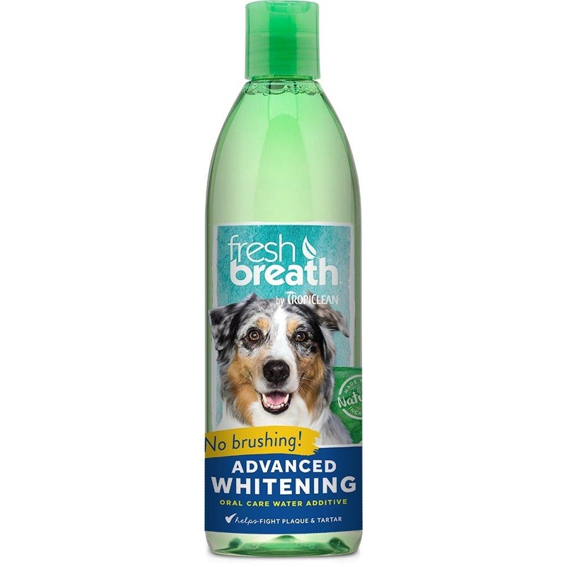 Tropiclean Fresh Breath Advanced Whitening Oral Care Water Additive for Dogs, 16 oz
