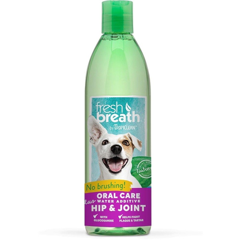 Tropiclean Fresh Breath Oral Care Water Additive for Dogs (Hip & Joint), 16 oz