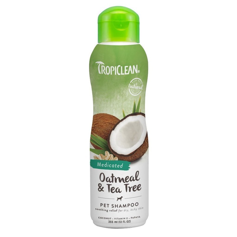 Tropiclean Oatmeal & Tea Tree Dog Shampoo, 12oz