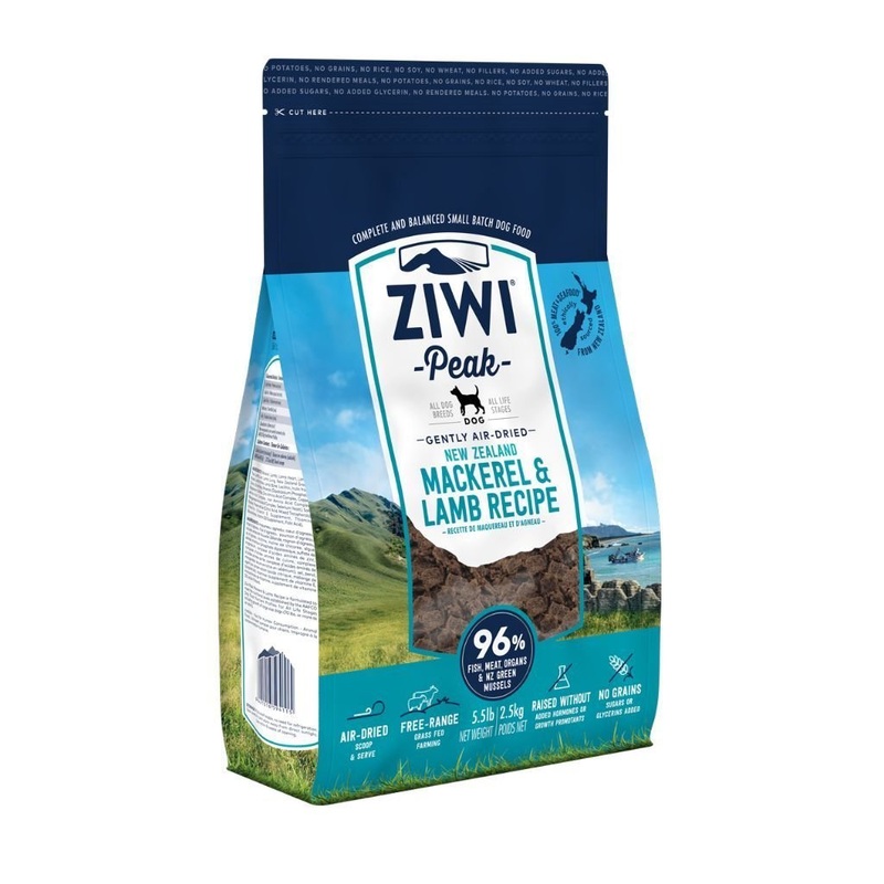 ZIWI Peak Mackerel & Lamb Recipe Air-Dried Dog Food (4 Sizes)