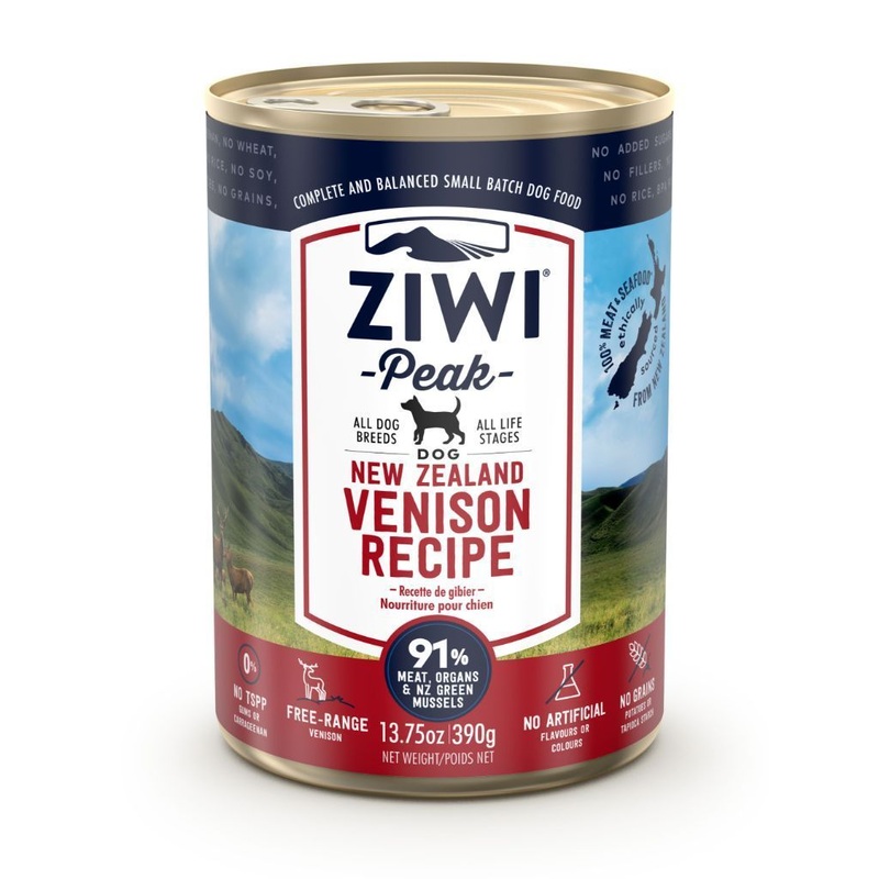 ZIWI Peak Vension Recipe Wet Dog Food, 390g