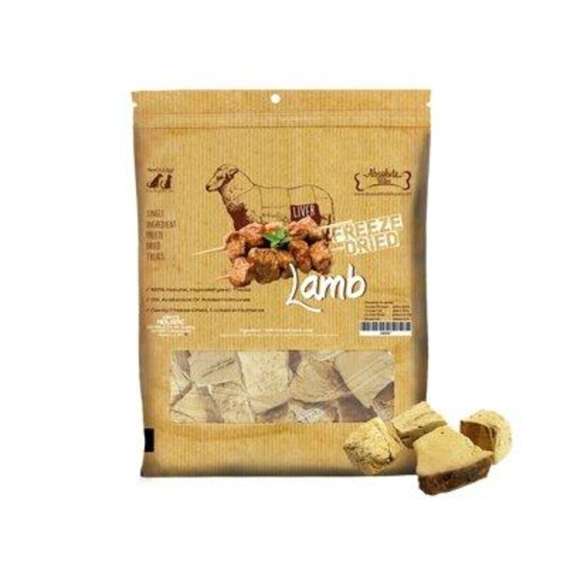 Absolute Bites Freeze-Dried Lamb Pet Treats, 4oz