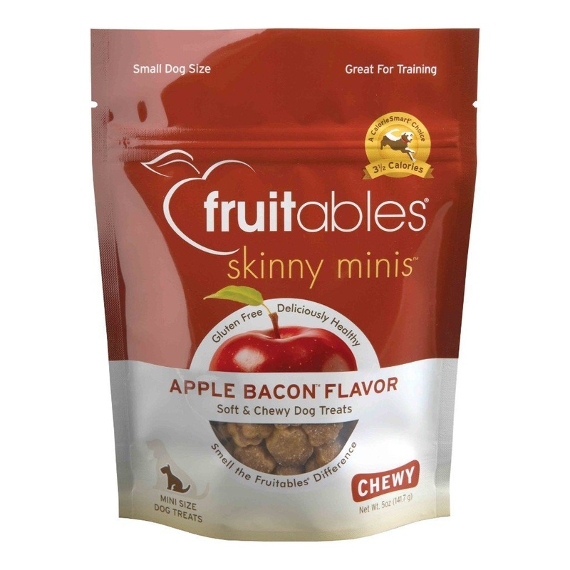 Fruitables Skinny Minis Apple Bacon Soft Dog Treats, 5oz