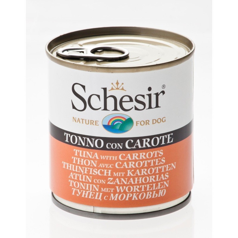 Schesir Tuna with Carrots Canned Dog Food, 285g