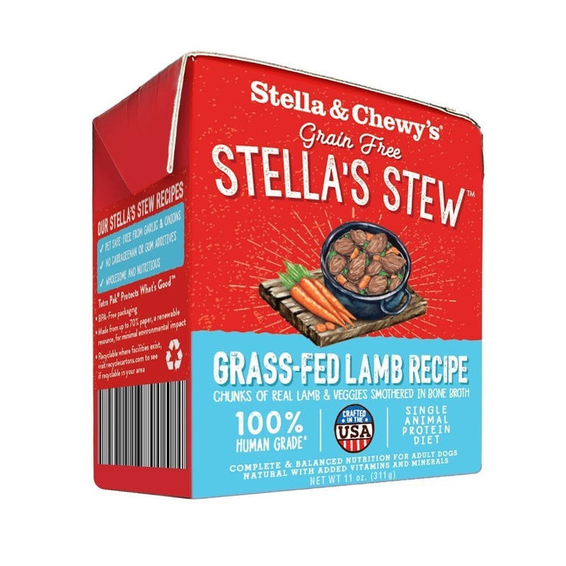 Stella & Chewy's Lamb Recipe Stew Grain-Free Wet Dog Food, 311g