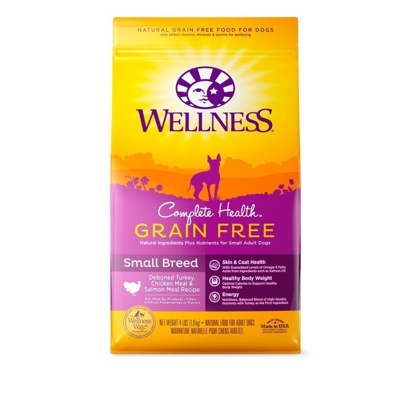 Wellness Complete Health Grain-Free Small Breed Adult Dry Dog Food (2 Sizes)