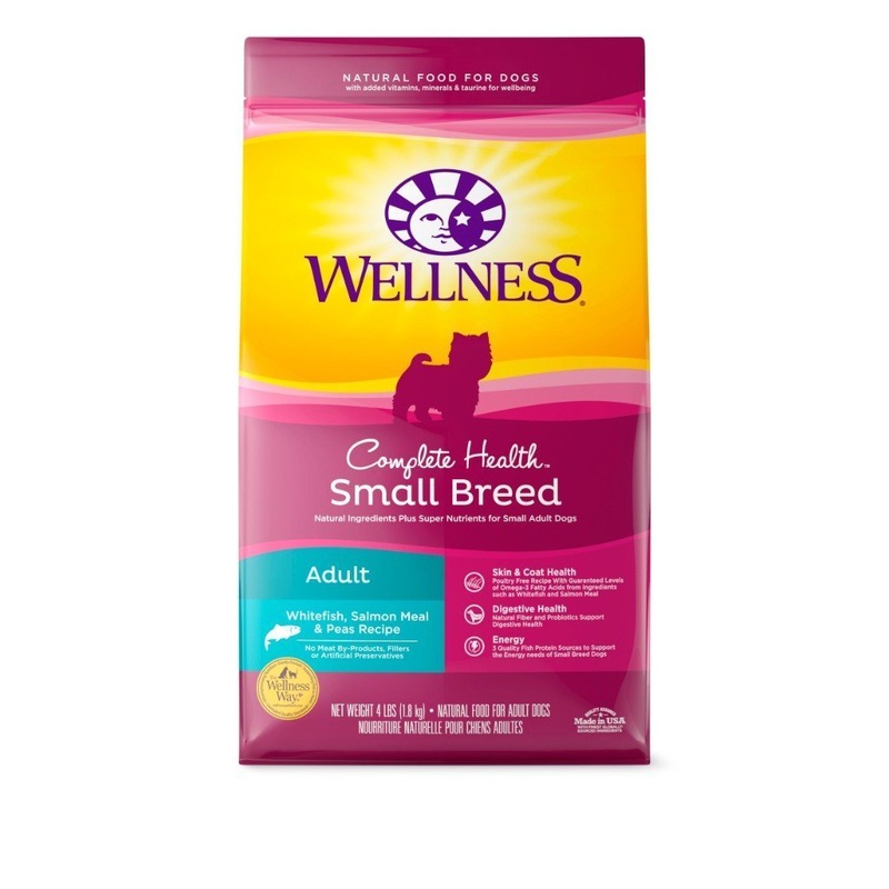 Wellness Complete Health Small Breed Adult Whitefish Recipe Dry Dog Food (2 Sizes)