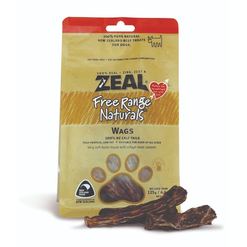Zeal Free-Range Naturals Wags Air-Dried Dog Treats, 125g