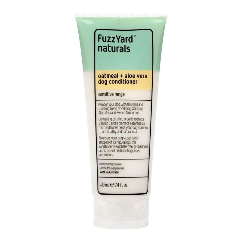FuzzYard Sensitive Oatmeal + Aloe Vera Dog Conditioner, 220ml
