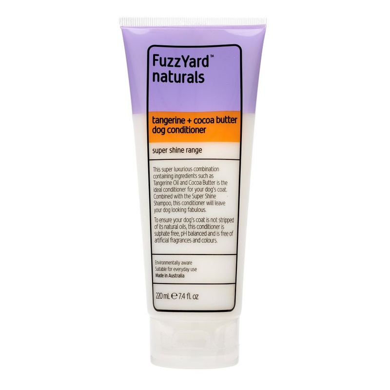 FuzzYard Super Shine Tangerine + Cocoa Butter Dog Conditioner, 220ml