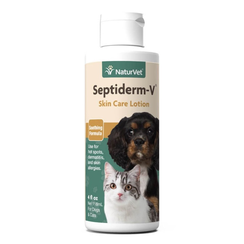 Naturvet Septiderm-V Soothing Formula Skin Care Lotion for Pets, 118ml