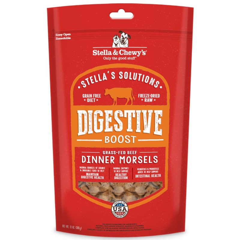 Stella & Chewy's Stellas Solutions Digestive Boost Freeze-Dried Raw Dog Food Mixer, 368g
