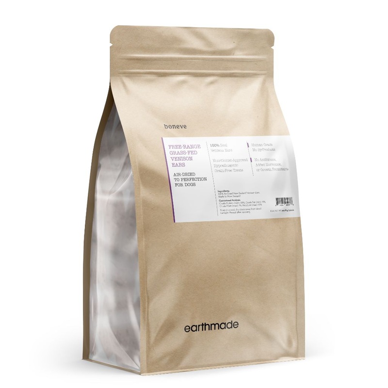 Boneve Earthmade Venison Ears Air-Dried Dog Treat, 70g