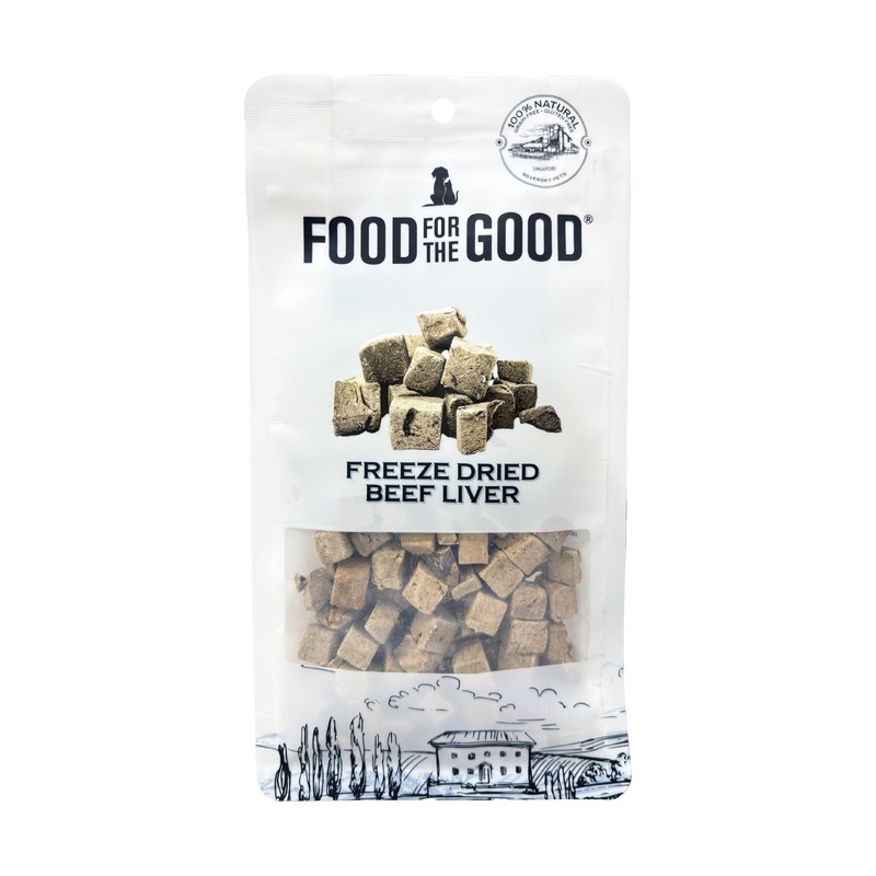 Food For The Good Freeze Dried Beef Liver Pet Treats, 80g