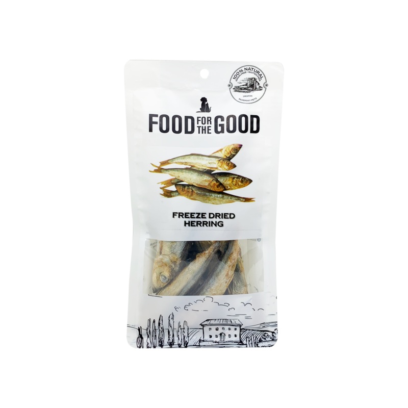 Food For The Good Freeze Dried Herring Pet Treats, 50g