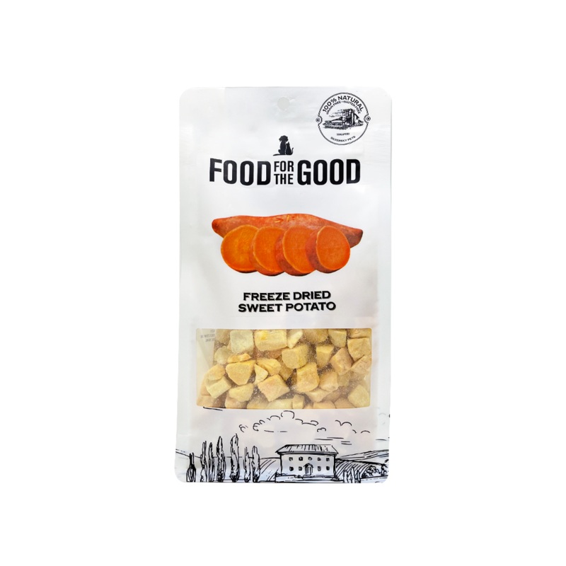 Food For The Good Freeze-Dried Sweet Potato Pet Treats, 100g