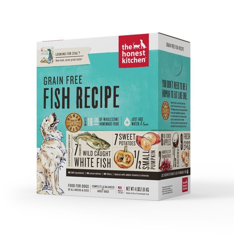[FREE KONG TOY] The Honest Kitchen Grain-Free Fish Recipe Dehydrated Dog Food (2 Sizes)