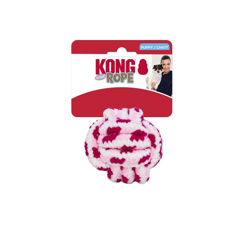 Kong Puppy Ball Rope Dog Toy (2 Sizes)