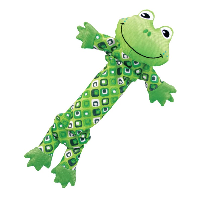 Kong Stretchezz Frog Dog Plush Toy